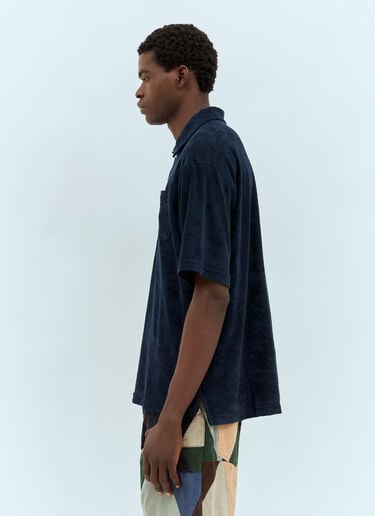 毛圈 Polo 衫 Engineered Garments 毛圈 Polo 衫 蓝色 egg0156005