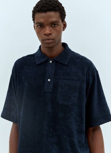 毛圈 Polo 衫 Engineered Garments 毛圈 Polo 衫 蓝色 egg0156005