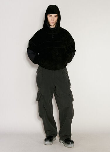 Entire Studios Fluffy Fleece V2 Hooded Sweatshirt Black ent0156008