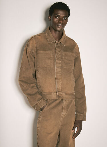 Gem Denim Jacket Entire Studios Gem Denim Jacket Brown ent0157003