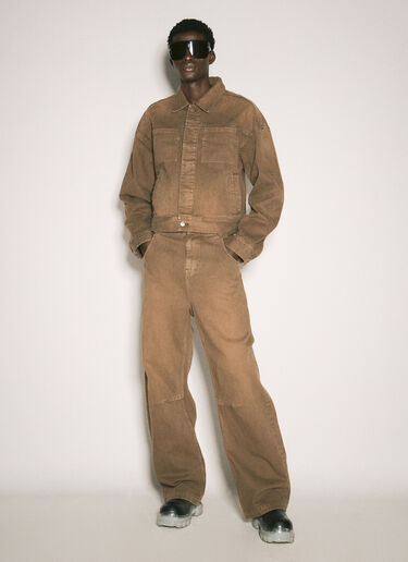 Gem Denim Jacket Entire Studios Gem Denim Jacket Brown ent0157003