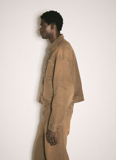 Gem Denim Jacket Entire Studios Gem Denim Jacket Brown ent0157003