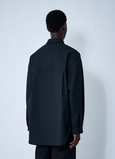 Entire Studios Giant Wool-Blend Shirt Black ent0159020