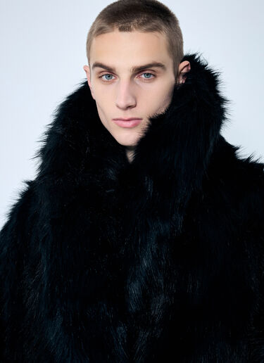 Entire Studios Vast Faux-Fur Coat Black ent0358035