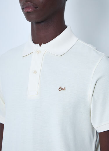 Script Polo Shirt ERL Script Polo Shirt White erl0160004