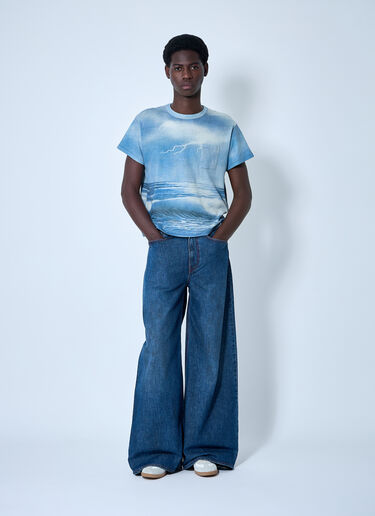 Knit Storm T-Shirt ERL Knit Storm T-Shirt Blue erl0160005