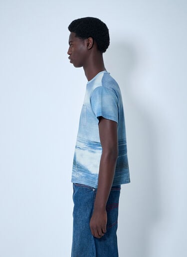 Knit Storm T-Shirt ERL Knit Storm T-Shirt Blue erl0160005