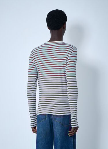 ストライプニットTシャツ ERL ストライプニットTシャツ ブラウン erl0160007