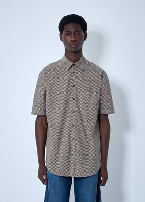 ERL Woven Plaid Shirt Brown erl0160012