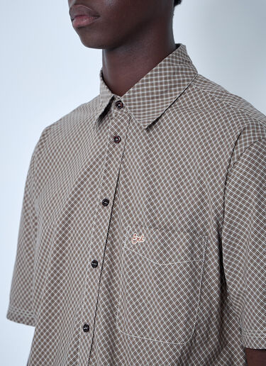 Woven Plaid Shirt ERL Woven Plaid Shirt Brown erl0160012