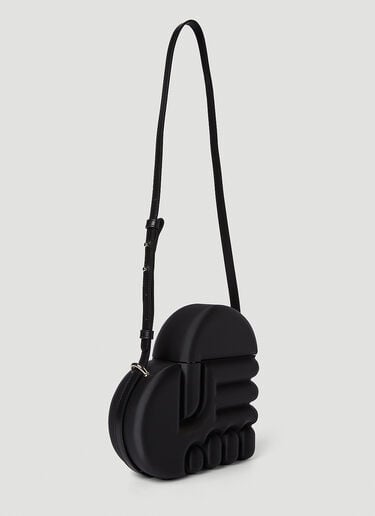 3D Logo Motif Shoulder Bag Ester Manas 3D Logo Motif Shoulder Bag Black est0250012