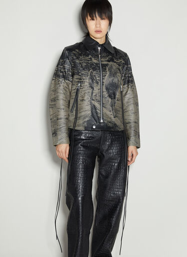 Eytys Dixon Zorn Leather Jacket Grey eyt0254004