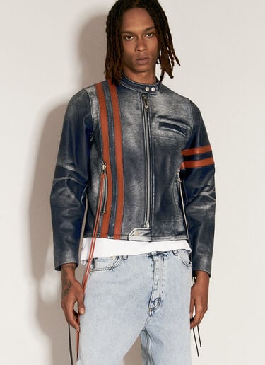 Eytys Damon Leather Jacket Navy eyt0356008