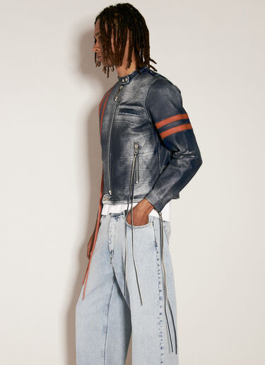 Damon Leather Jacket Eytys Damon Leather Jacket Navy eyt0356008