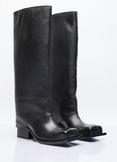 Fidan Novruzova Havva Leather Boots Black fid0254010