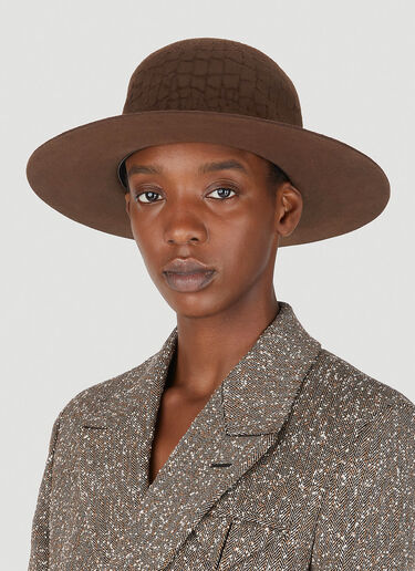 Flapper Anouk Wide Brim Hat Brown fla0245010