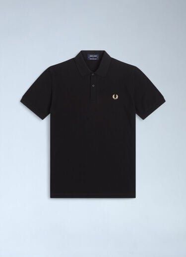 Logo Motif Polo Shirt Fred Perry Logo Motif Polo Shirt Black fry0162004