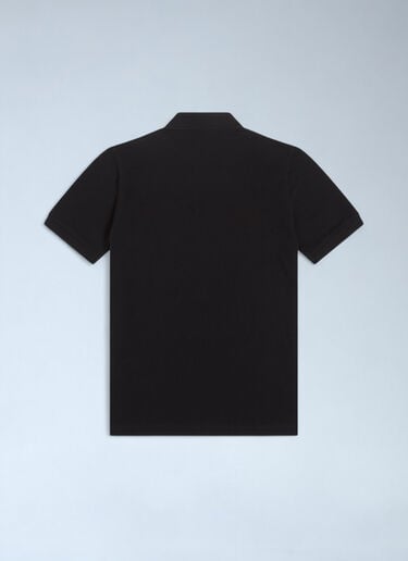 Fred Perry Logo Motif Polo Shirt Black fry0162004
