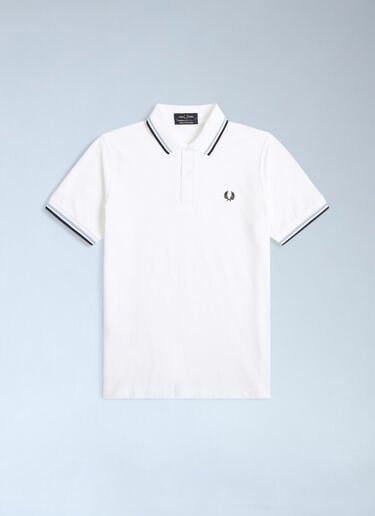 Logo Motif Polo Shirt Fred Perry Logo Motif Polo Shirt White fry0162007