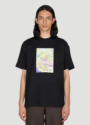 FUNGUYS Heart Protagonist T-Shirt Black fun0154004