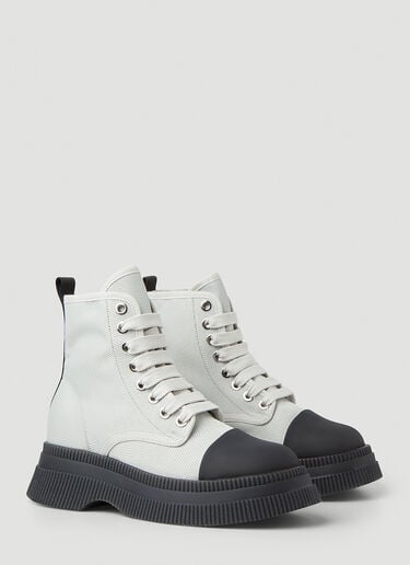 Creeper High Top Boots GANNI Creeper High Top Boots White gan0248052