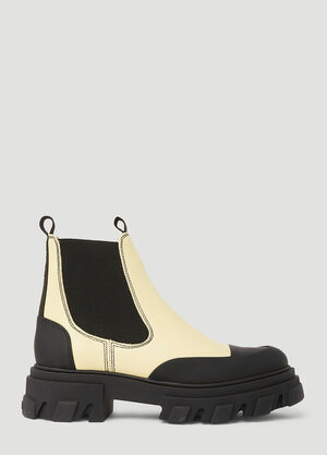 GANNI Low Chelsea Boots Yellow gan0249062