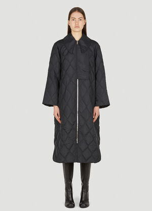 GANNI 绗缝大衣 黑 gan0250060