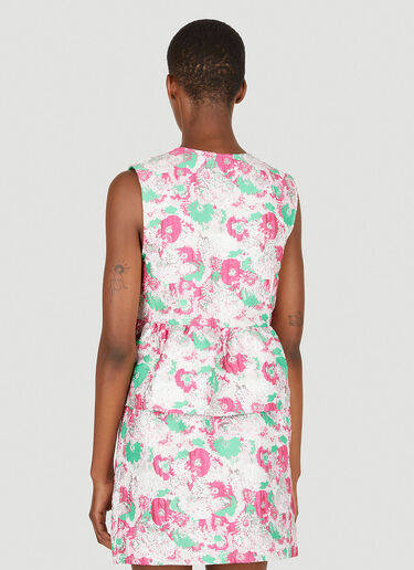 3D Floral Ribbon Top GANNI 3D Floral Ribbon Top Pink gan0251089