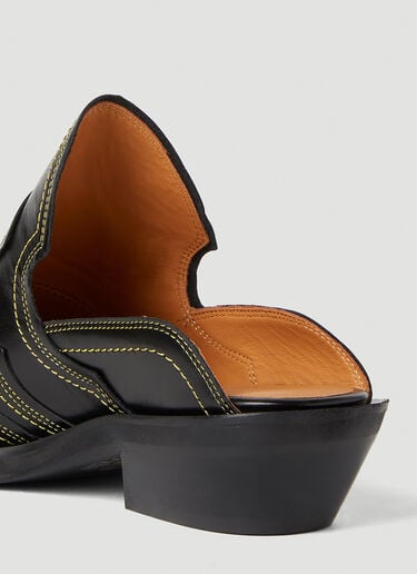 Embroidered Western Mules GANNI Embroidered Western Mules Black gan0252037