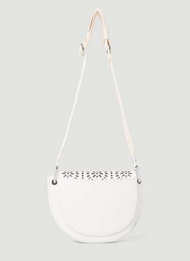 Banner Saddle Handbag GANNI Banner Saddle Handbag White gan0253041