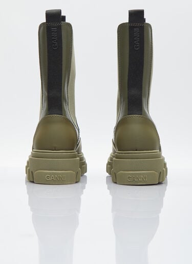 Cleated Mid Chelsea Boots GANNI Cleated Mid Chelsea Boots Green gan0254031