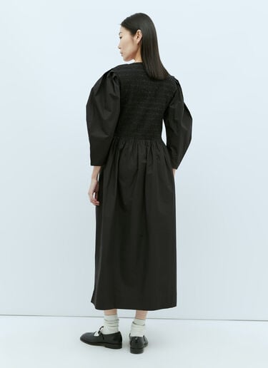 Open-Neck Smock Midi Dress GANNI Open-Neck Smock Midi Dress Black gan0255010