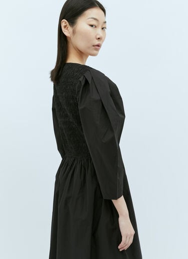 Open-Neck Smock Midi Dress GANNI Open-Neck Smock Midi Dress Black gan0255010