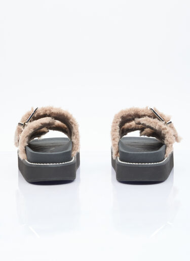 Feminine Buckle Slip-On Shoes GANNI Feminine Buckle Slip-On Shoes Beige gan0255089
