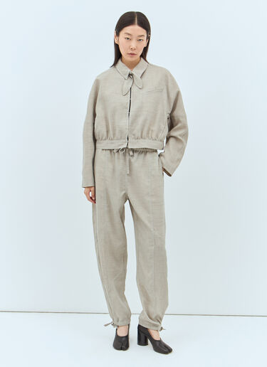 Melange Suiting Pants GANNI Melange Suiting Pants Beige gan0257002