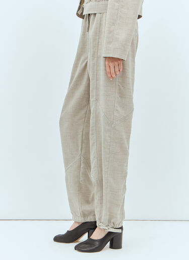 Melange Suiting Pants GANNI Melange Suiting Pants Beige gan0257002
