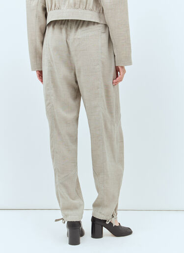 Melange Suiting Pants GANNI Melange Suiting Pants Beige gan0257002