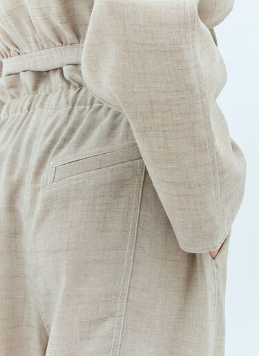 Melange Suiting Pants GANNI Melange Suiting Pants Beige gan0257002