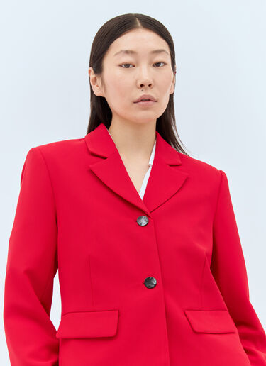 Fitted Twill Blazer GANNI Fitted Twill Blazer Red gan0257022