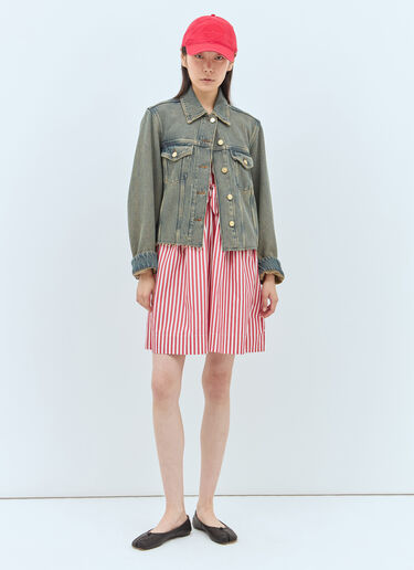 Mini Bow Tie Dress GANNI Mini Bow Tie Dress Red gan0257026