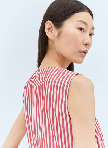 Mini Bow Tie Dress GANNI Mini Bow Tie Dress Red gan0257026