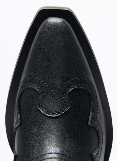Mid Shaft Embroidered Western Boots GANNI Mid Shaft Embroidered Western Boots Black gan0257040