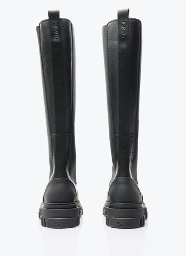 Cleated High Chelsea Boots GANNI Cleated High Chelsea Boots Black gan0257043