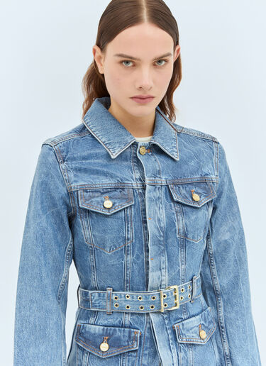 Foil Denim Jacket Ganni Foil Denim Jacket Blue gan0258020