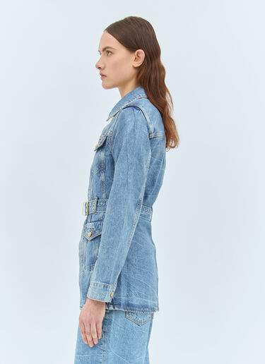 Foil Denim Jacket Ganni Foil Denim Jacket Blue gan0258020