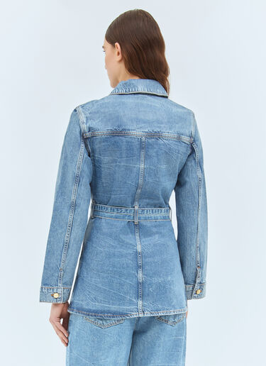 Foil Denim Jacket Ganni Foil Denim Jacket Blue gan0258020