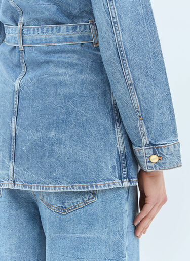 Foil Denim Jacket Ganni Foil Denim Jacket Blue gan0258020