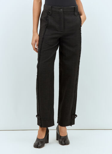 Tweed Suiting Pants Ganni Tweed Suiting Pants Black gan0258039