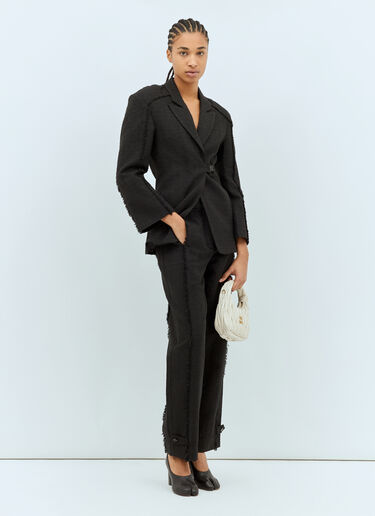 Tweed Suiting Pants Ganni Tweed Suiting Pants Black gan0258039