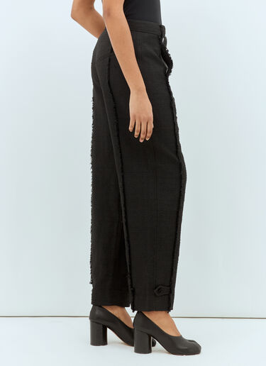 Tweed Suiting Pants Ganni Tweed Suiting Pants Black gan0258039